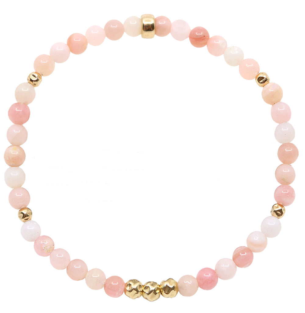 Dainty Rebalance Luxe Bracelet | Pink Opal