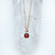Charmed with Strength Mini Necklace | Garnet and Gold