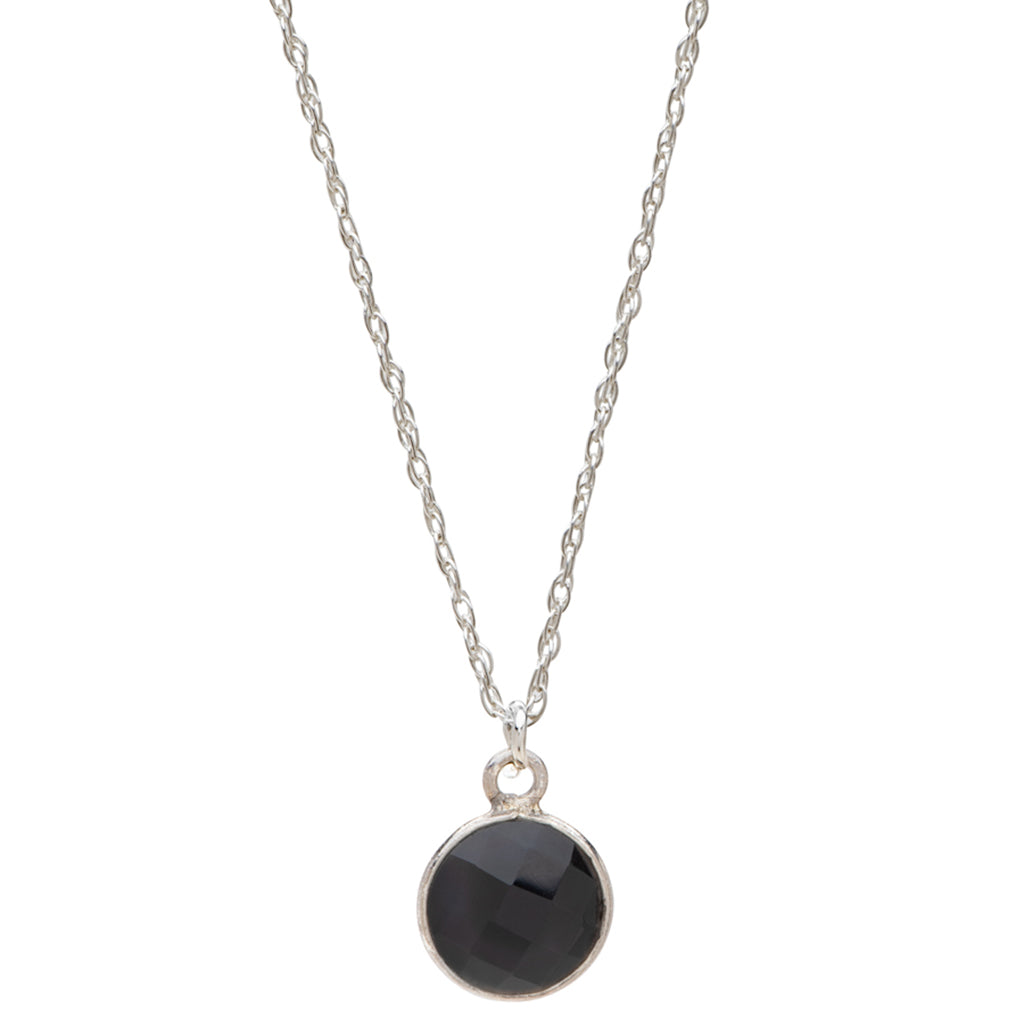 Charmed and Protected Necklace | Onyx and Silver