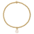 Charmed in Love Bracelet | Rose Quartz and Gold