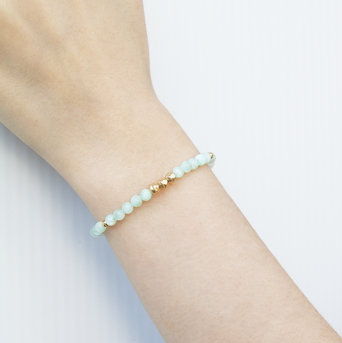 Dainty Strength Luxe Bracelet | Garnet