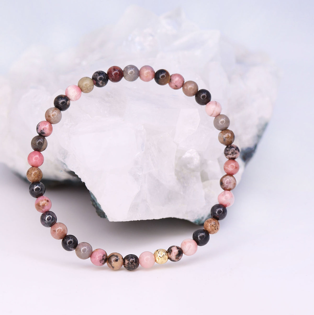 Dainty Healer Bracelet | Rhodonite
