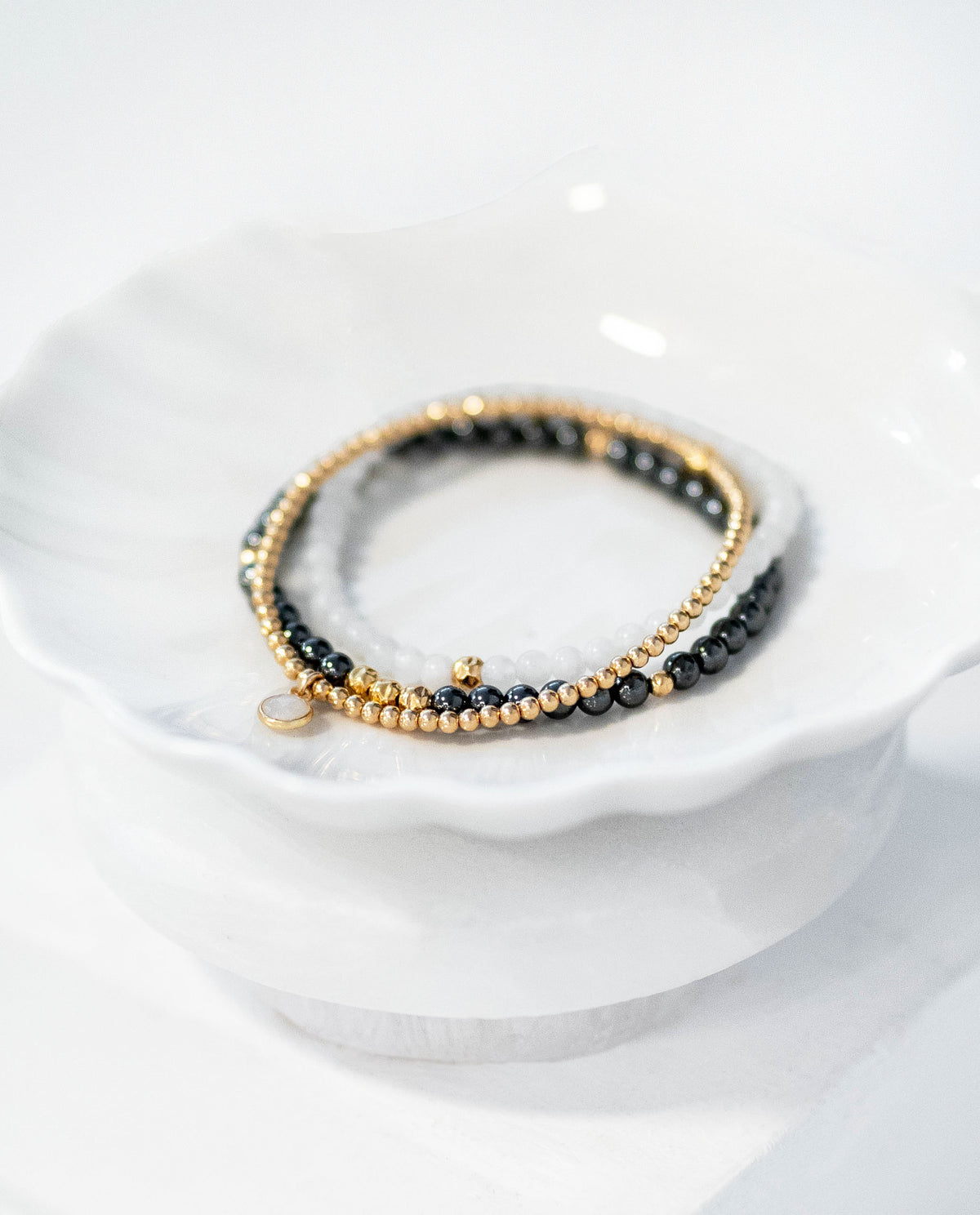 Dainty Clarity Bracelet | Hematite