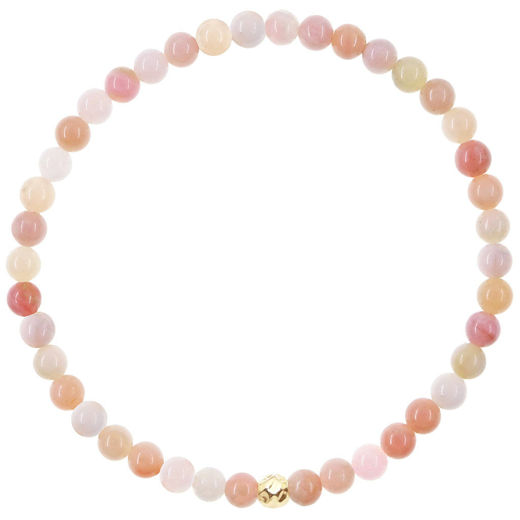 Dainty Rebalance Bracelet | Pink Opal