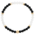 Dainty Grounded Luxe Bracelet | Onyx & Moonstone