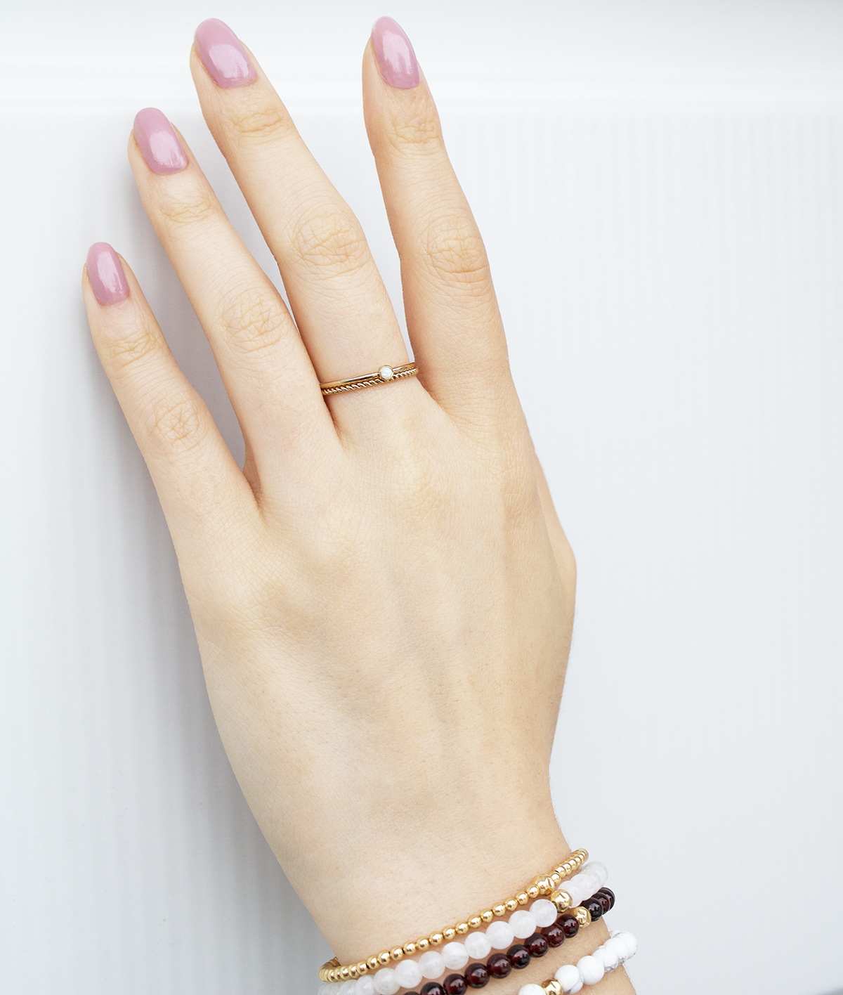 Dainty Gold Twisted Ring