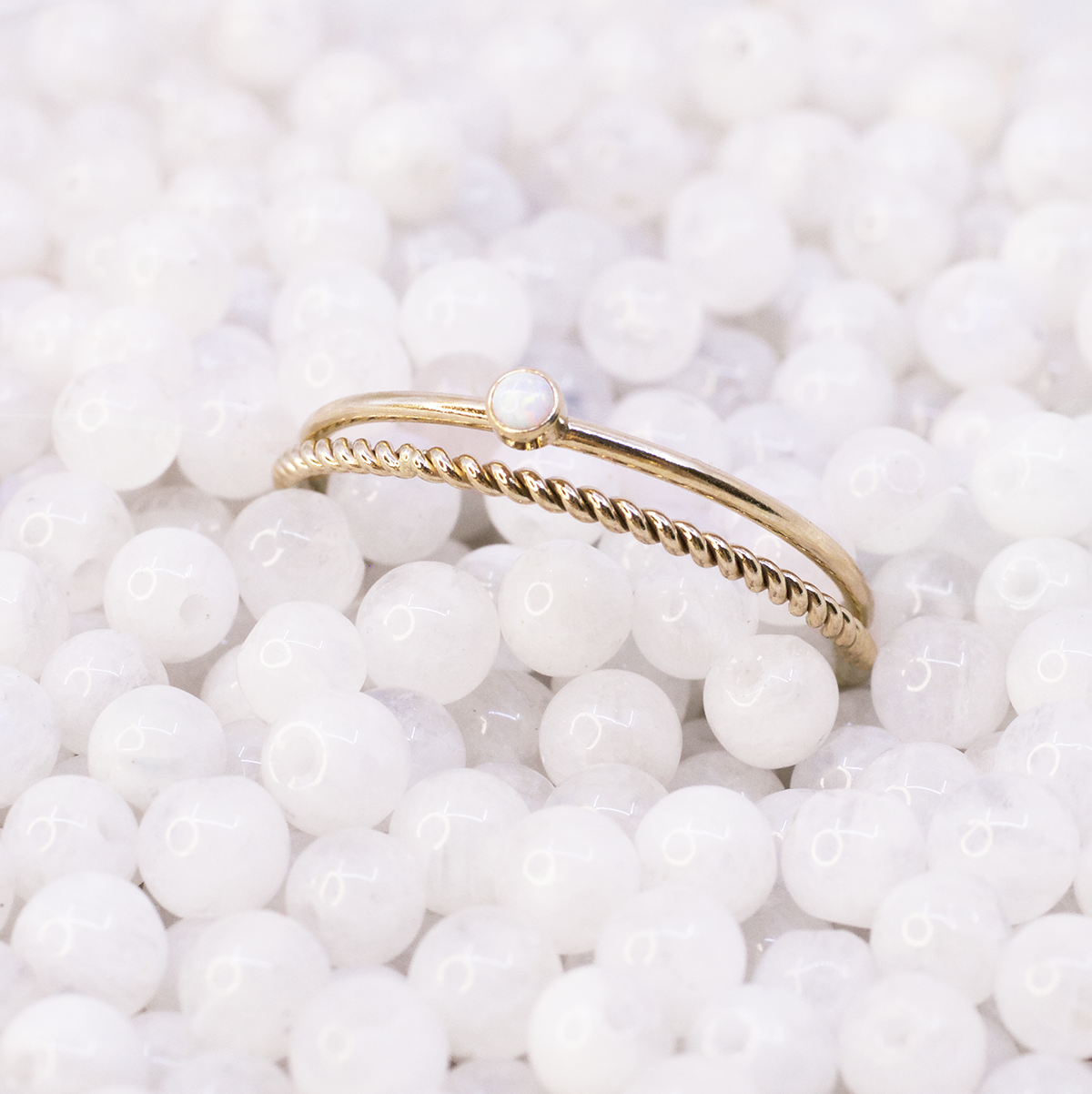 Dainty Gold Twisted Ring