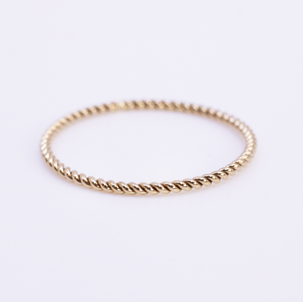 Dainty Gold Twisted Ring