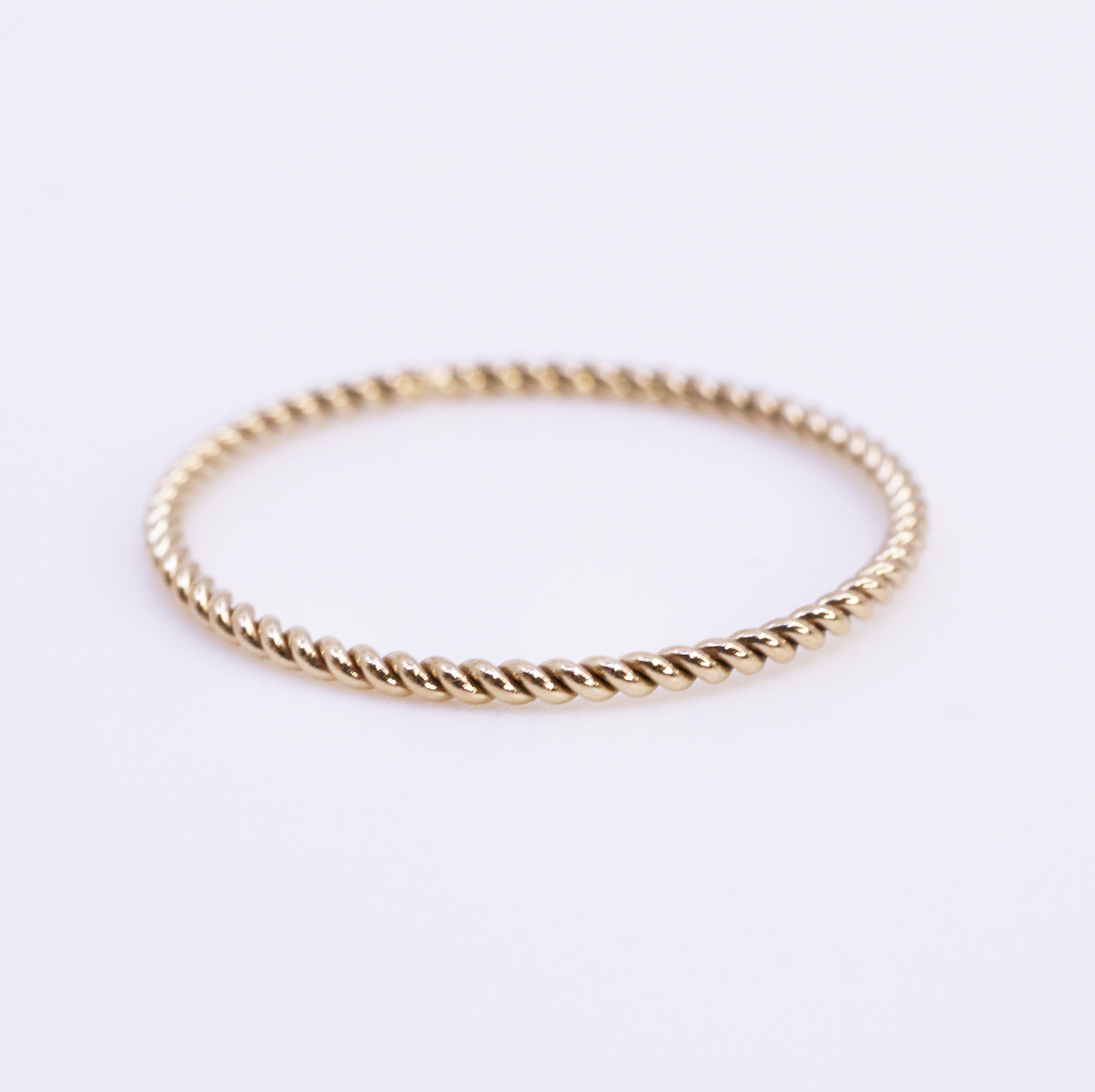 Dainty Gold Rope Ring