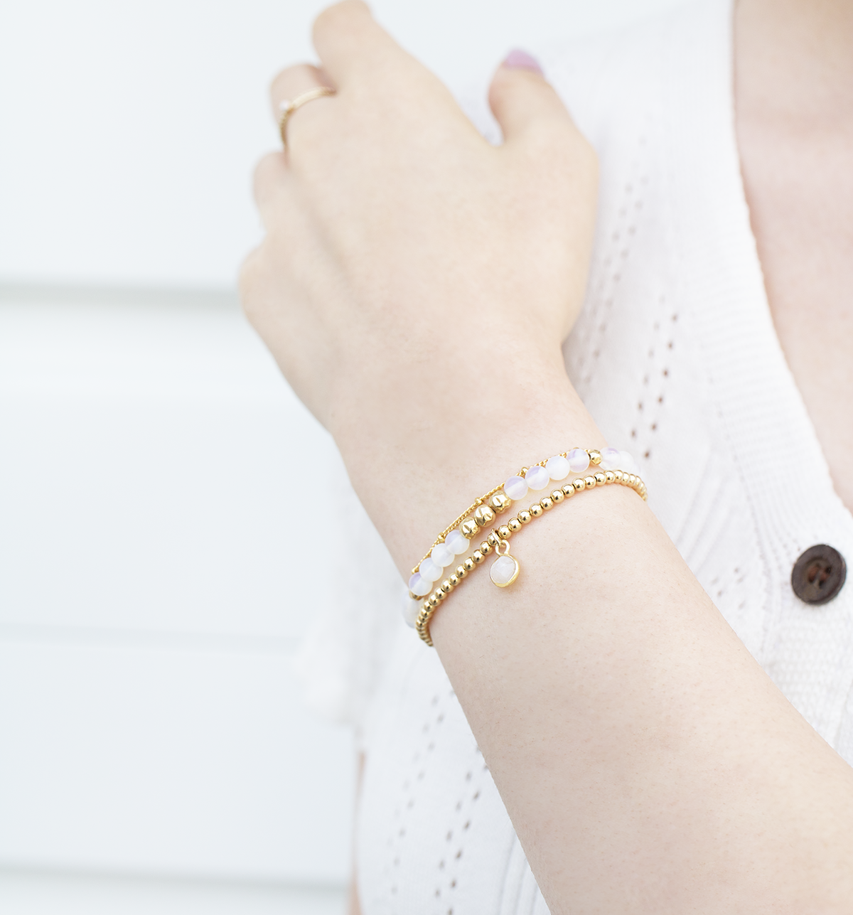 Dainty Optimism Luxe Bracelet | Opalite