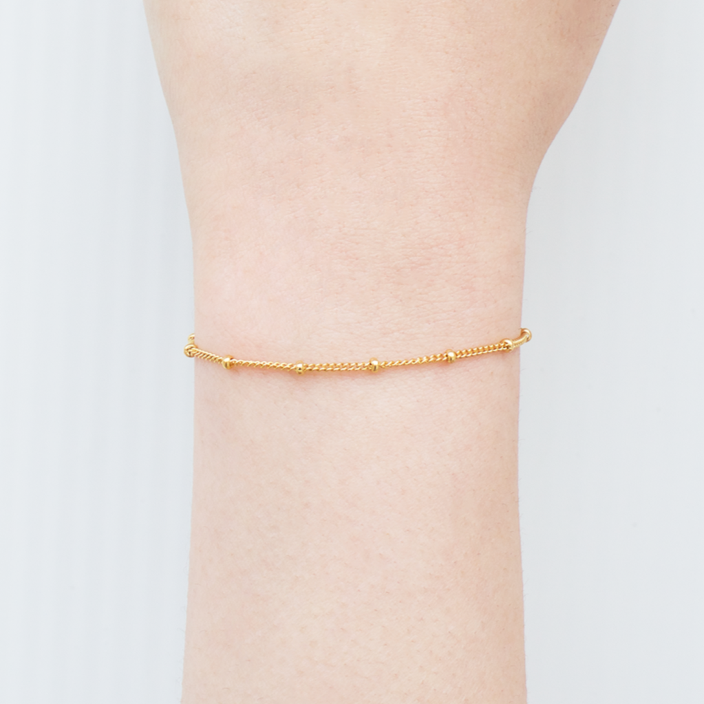 アクセサリー pointless journey CHAIN BRACELET GOLD Satellite Bracelet | Gold - Lisa Maxwell Jewelry