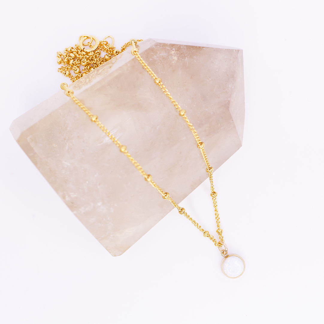 Galaxy Necklace | Opal and Gold