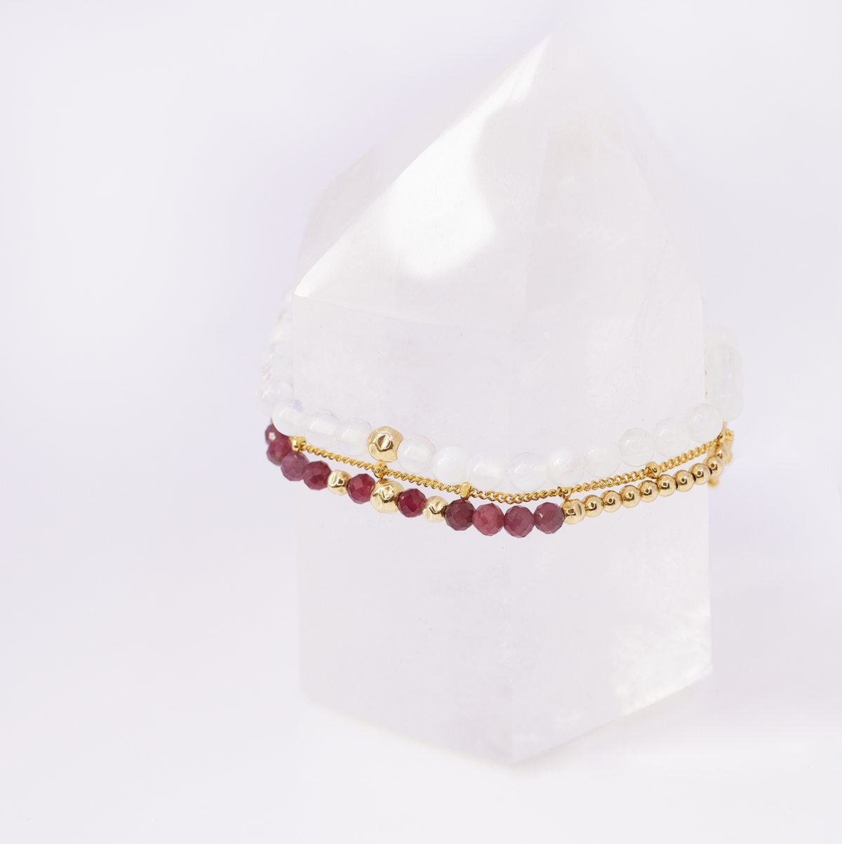Power Bracelet | Ruby and Gold