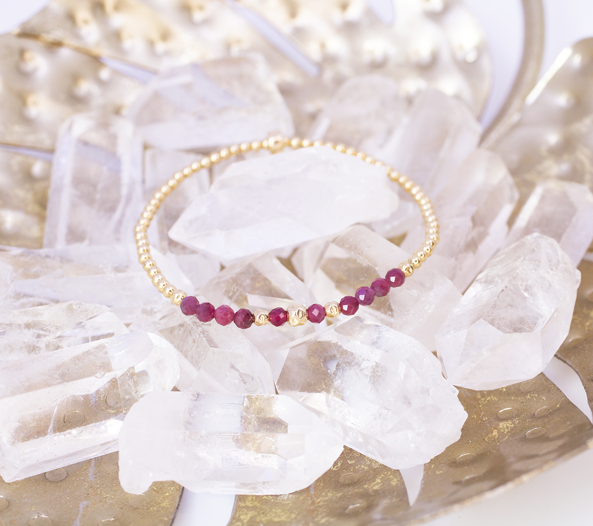 Power Bracelet | Ruby and Gold