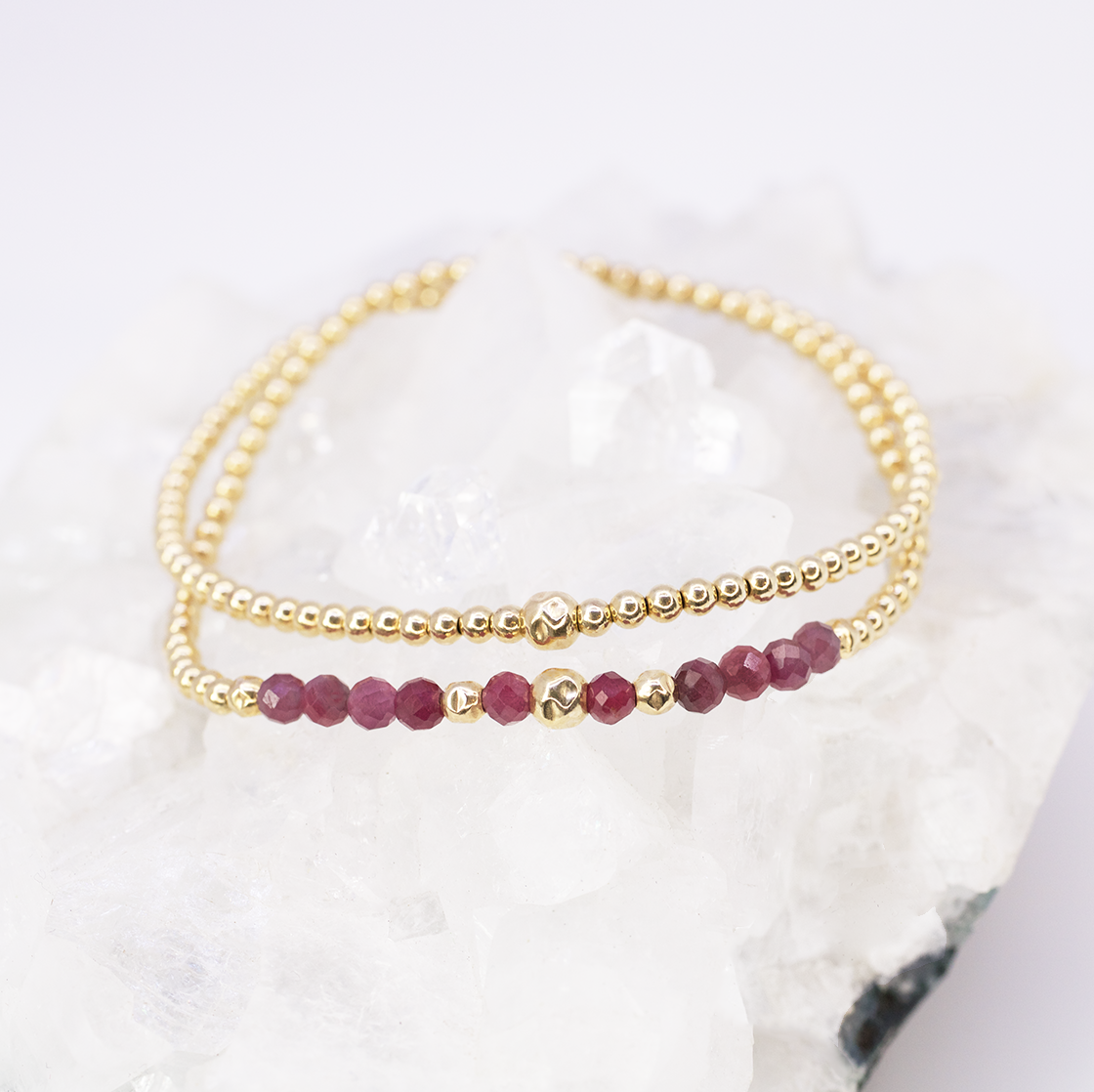 Power Bracelet | Ruby and Gold