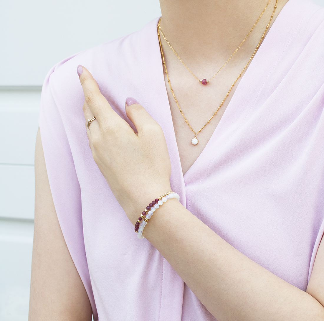 Power Bracelet | Ruby and Gold