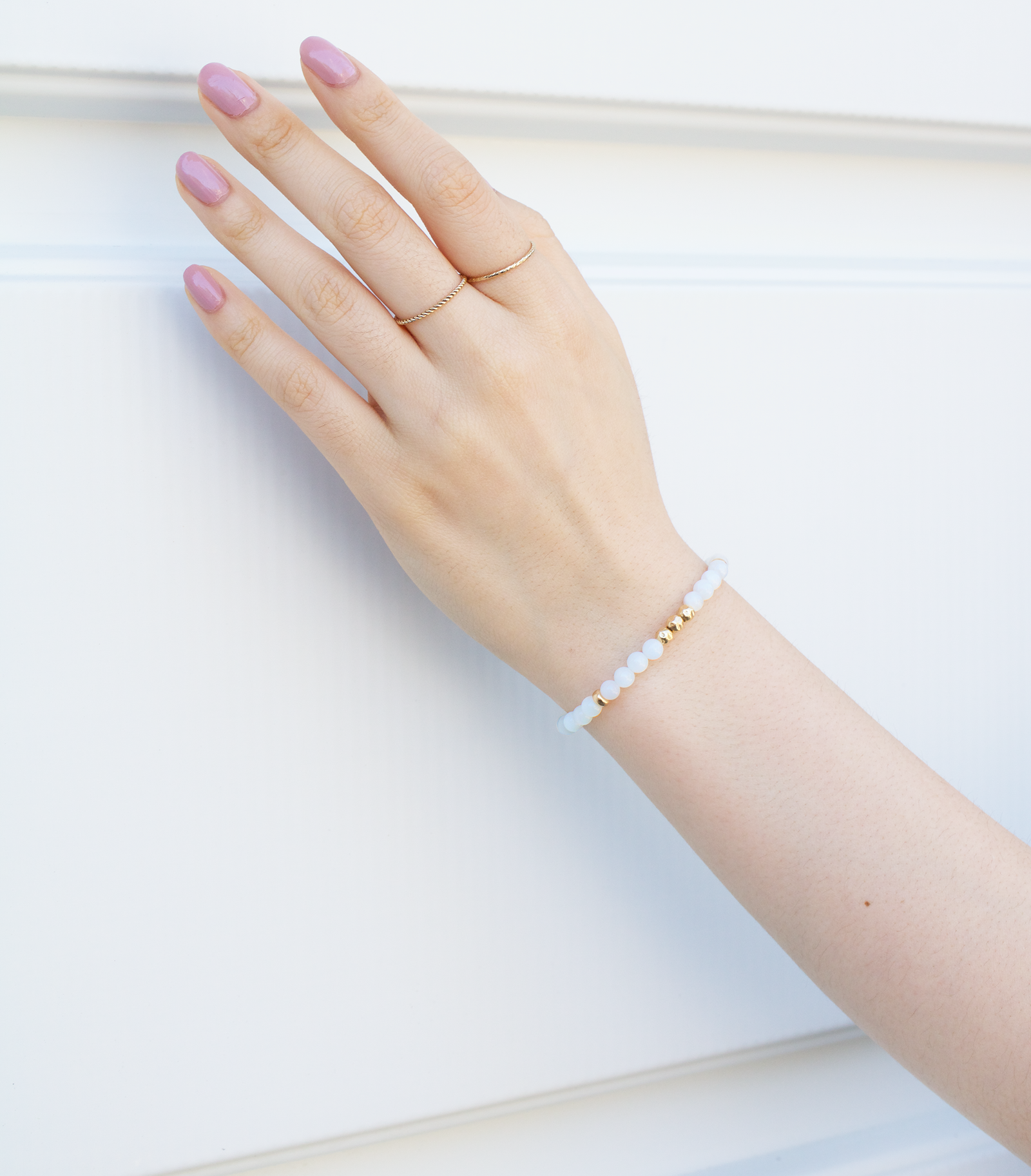 Dainty Wisdom Luxe Bracelet | Blue Moonstone