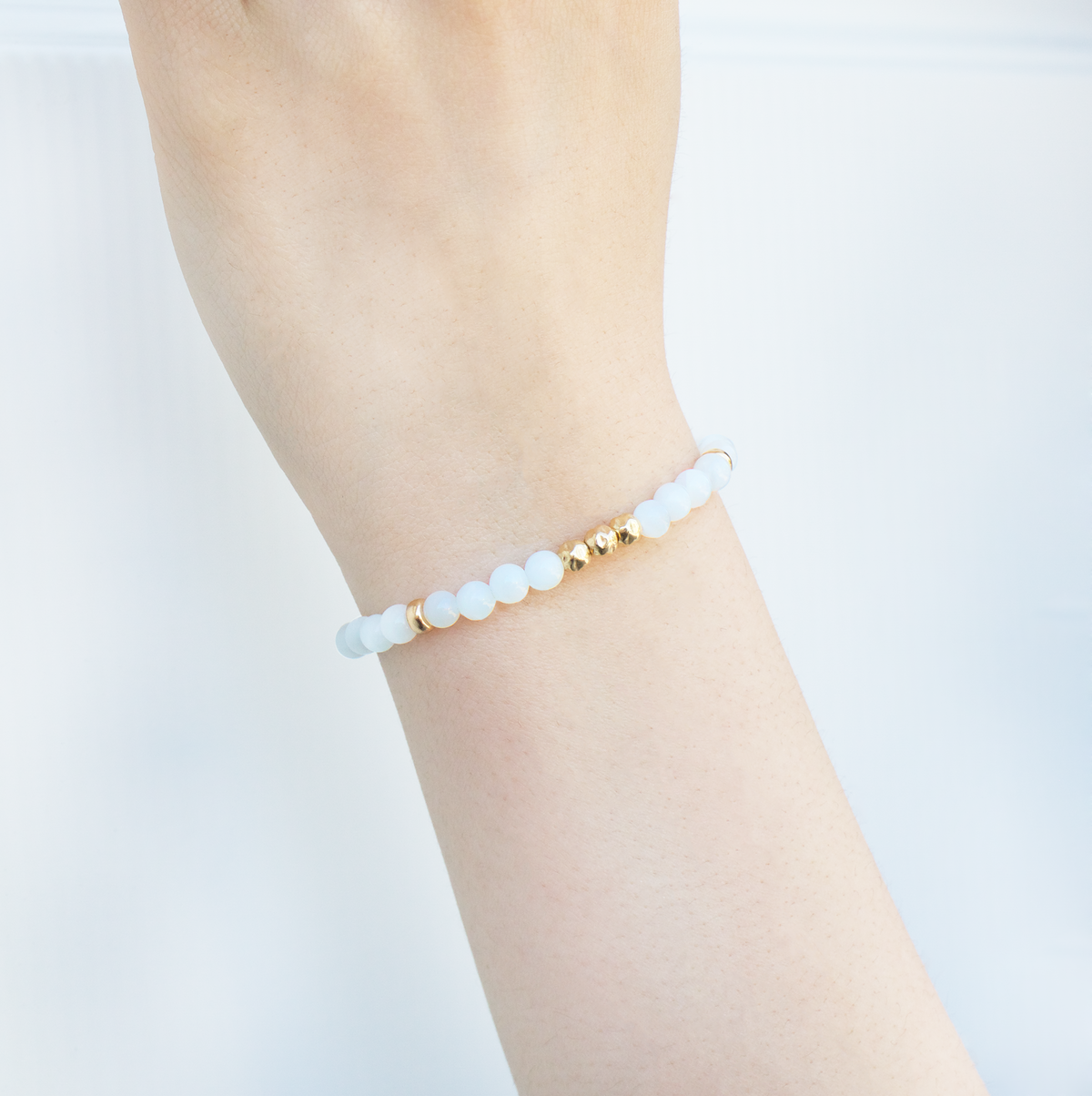 Dainty Wisdom Luxe Bracelet | Blue Moonstone