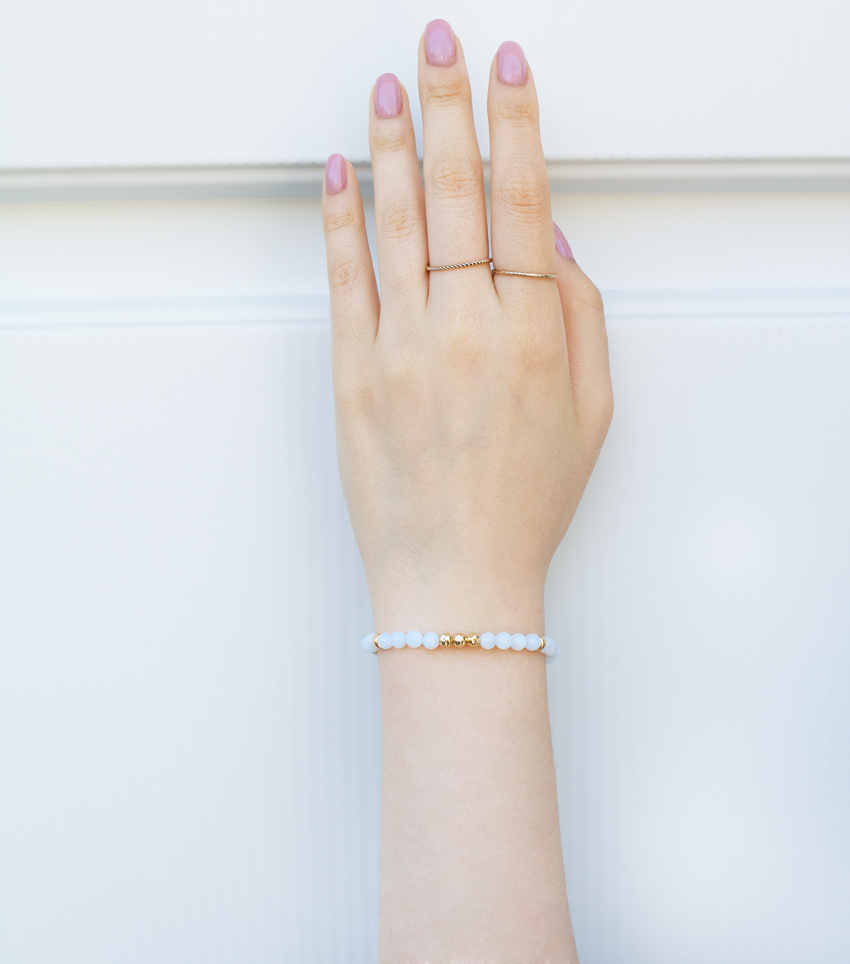 Dainty Wisdom Luxe Bracelet | Blue Moonstone