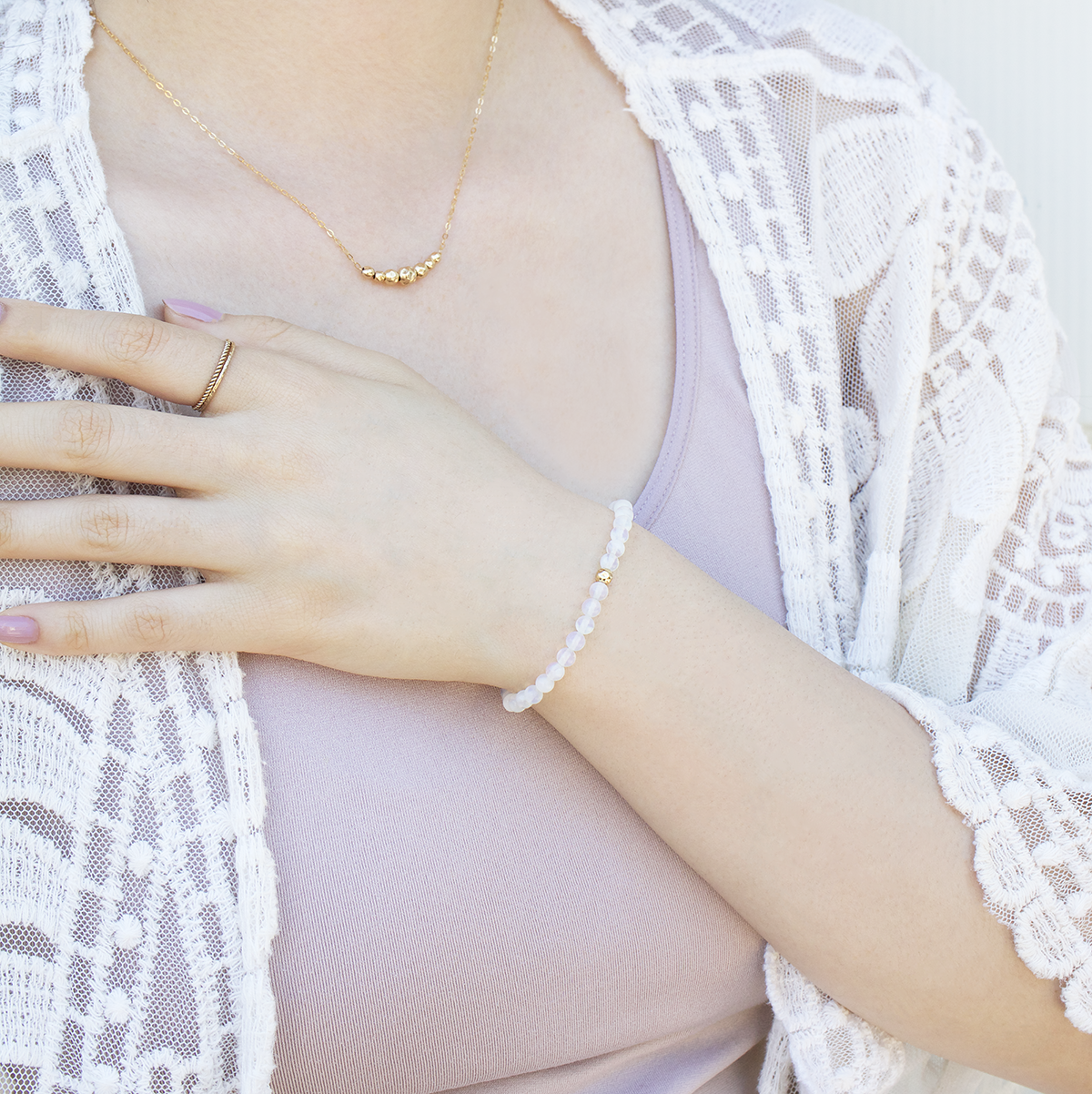 Dainty Optimism Bracelet | Opalite