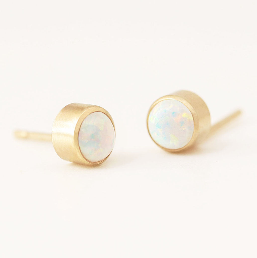 Opal Shimmer Earrings | Opal and Silver