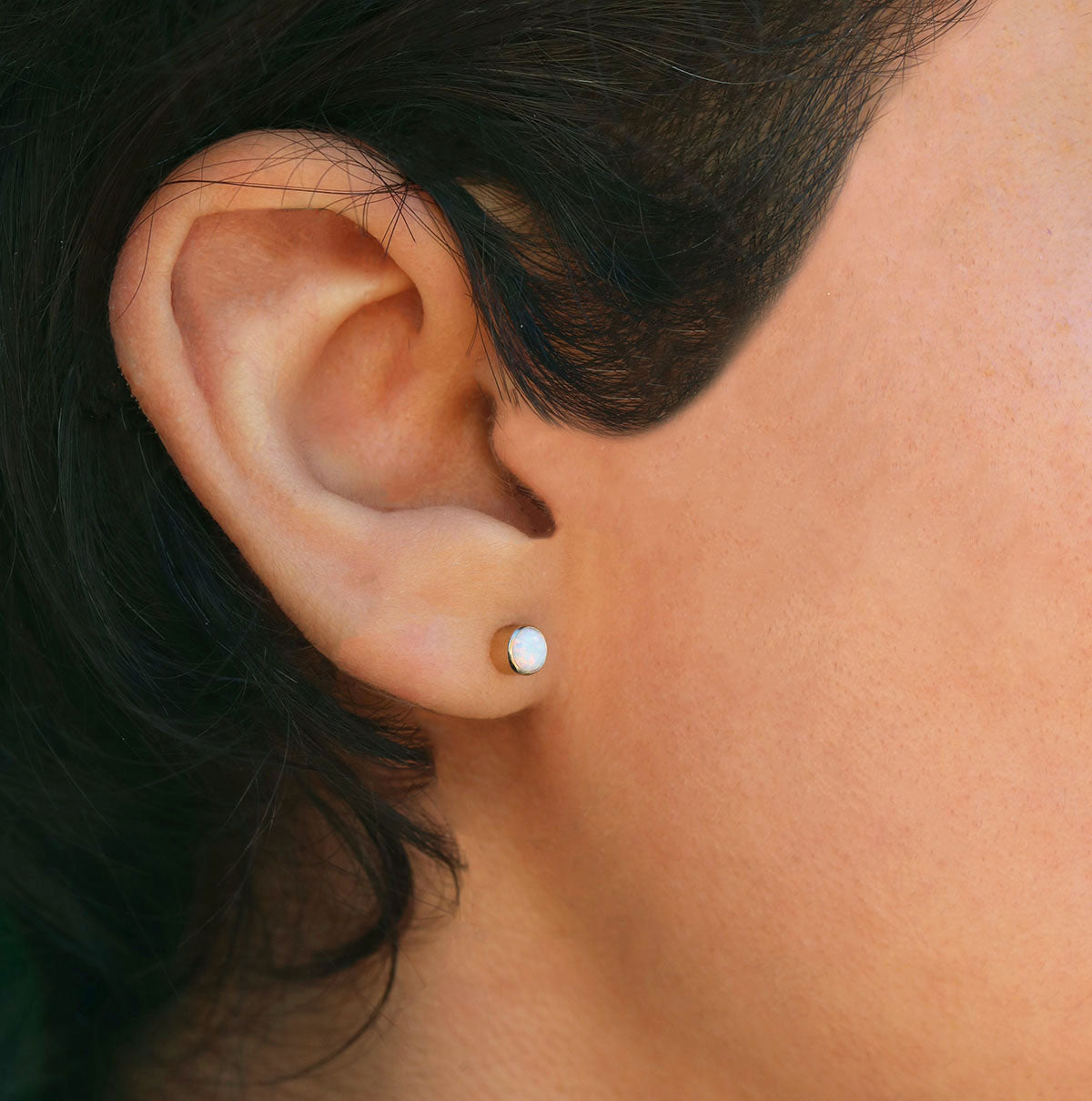 Opal Shimmer Earrings | Opal and Silver