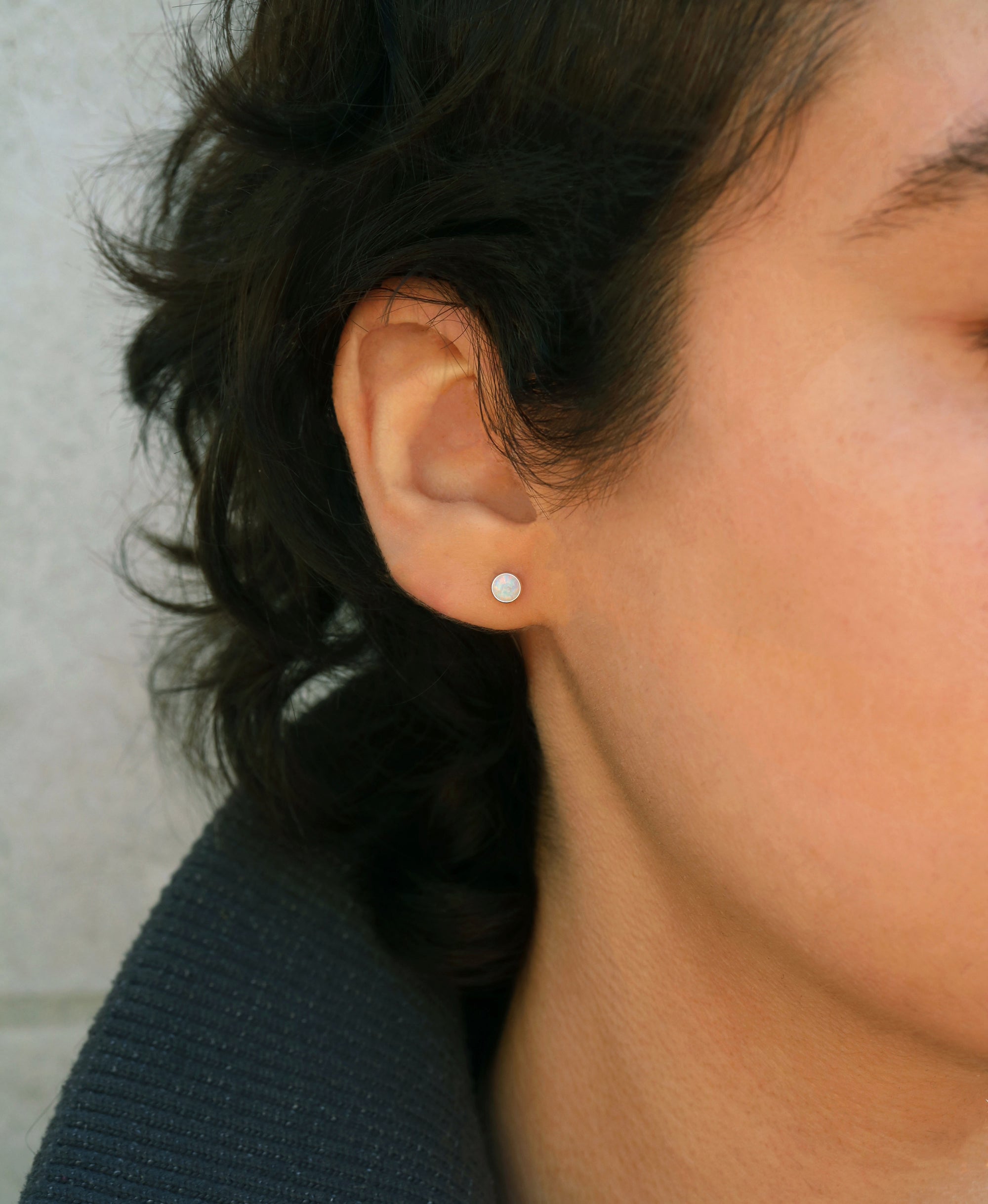 Opal Shimmer Earrings | Opal and Silver