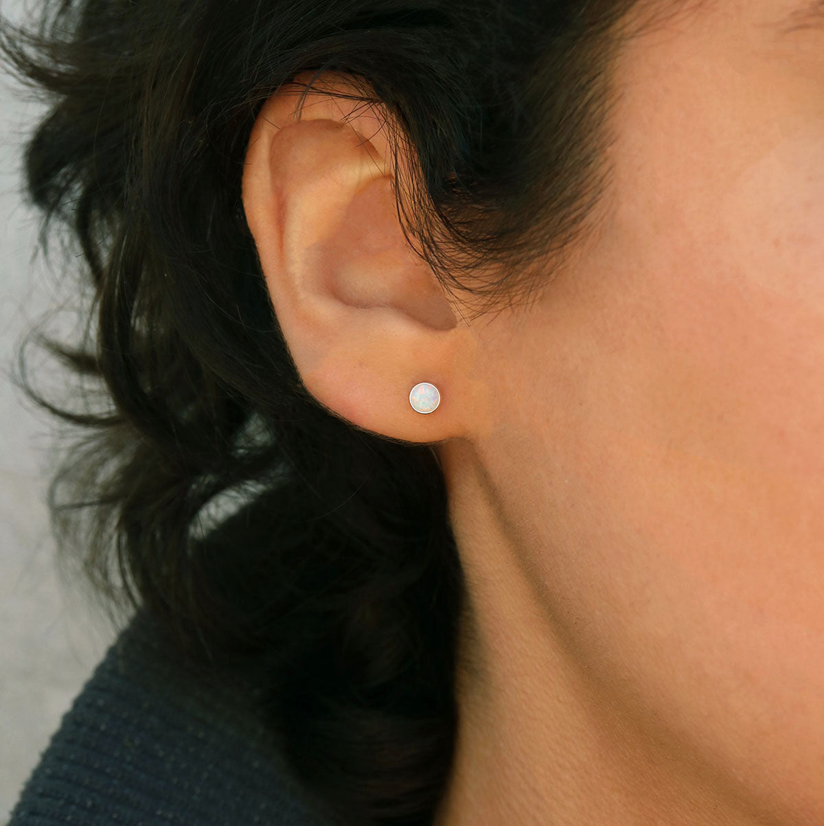 Opal Shimmer Earrings | Opal and Silver