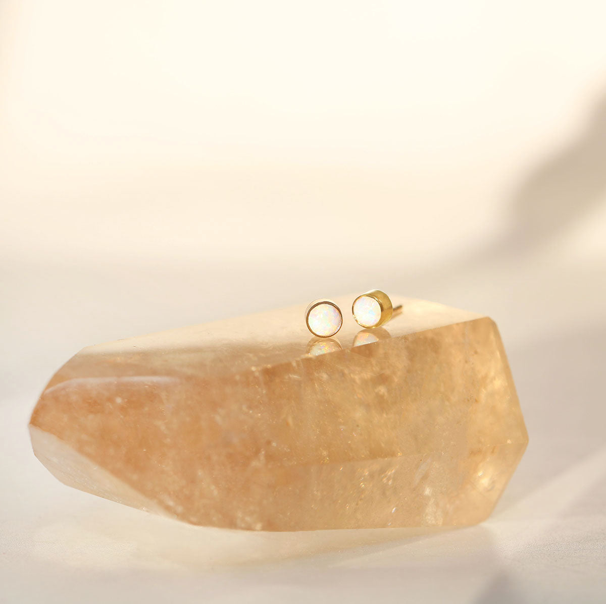 Opal Shimmer Earrings | Opal and Silver