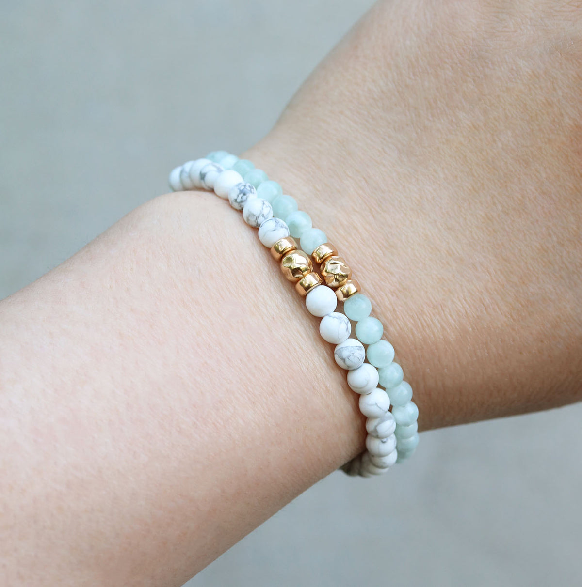 Dainty Empowered Bracelet | Howlite