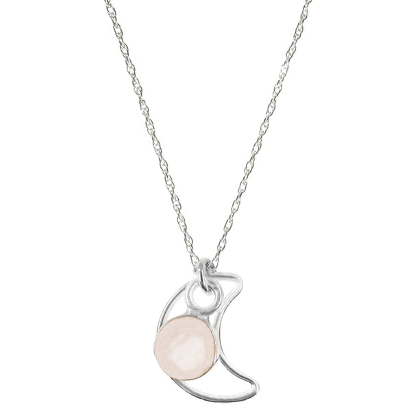 アクセサリー rose Lovebeam Necklace | Rose Quartz and Silver - Lisa Maxwell Jewelry