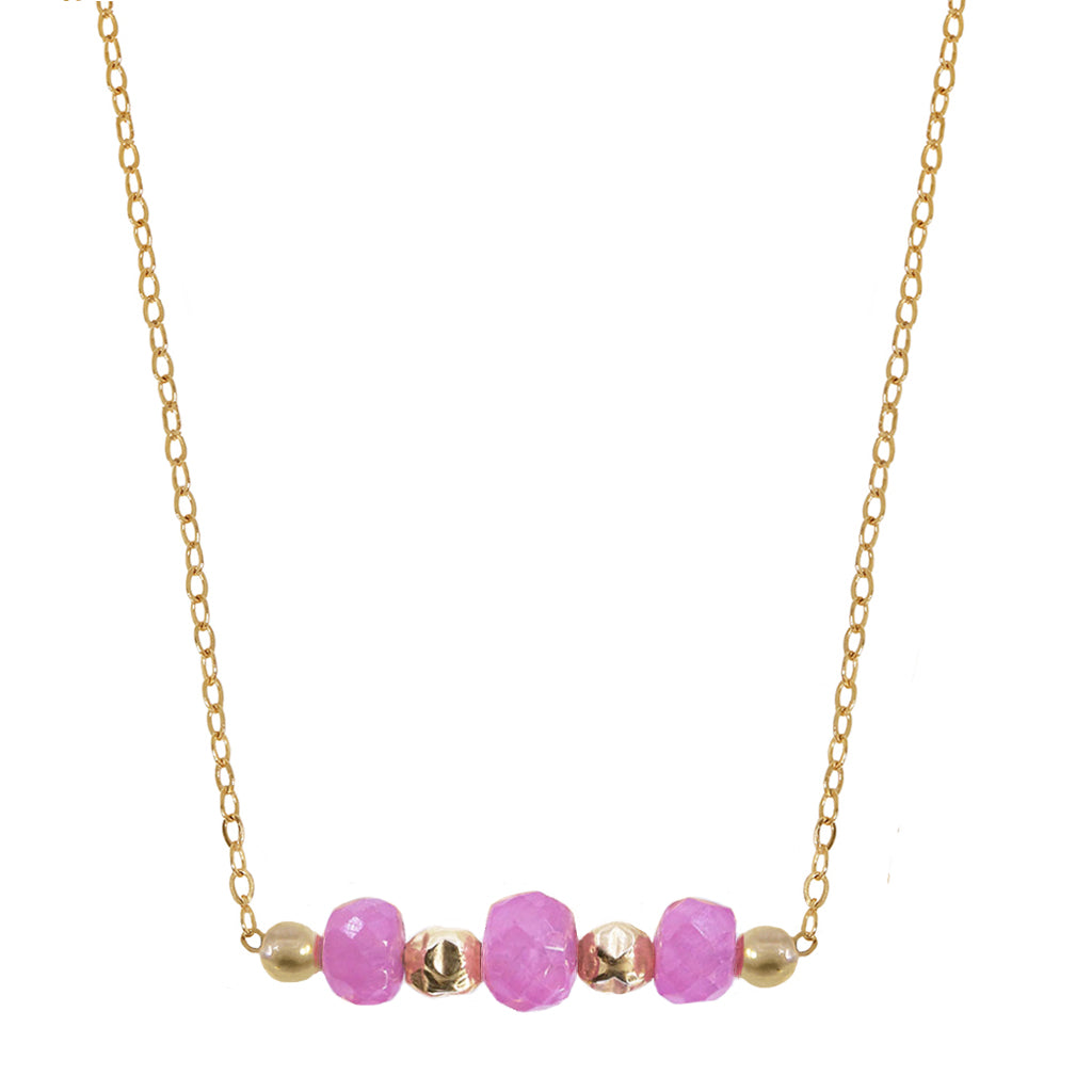 Pink Sapphire Trio | Pink Sapphire and Gold
