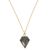 Black Sunstone Shield Necklace