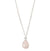 Charmed in Love Drop Necklace | Rose Quartz and Silver