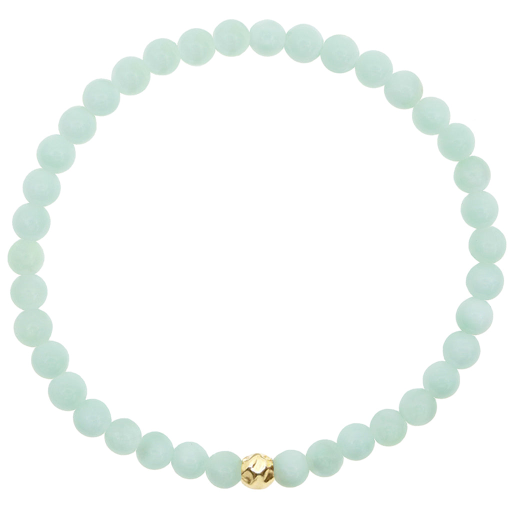 Dainty Hope Bracelet | Green Moonstone