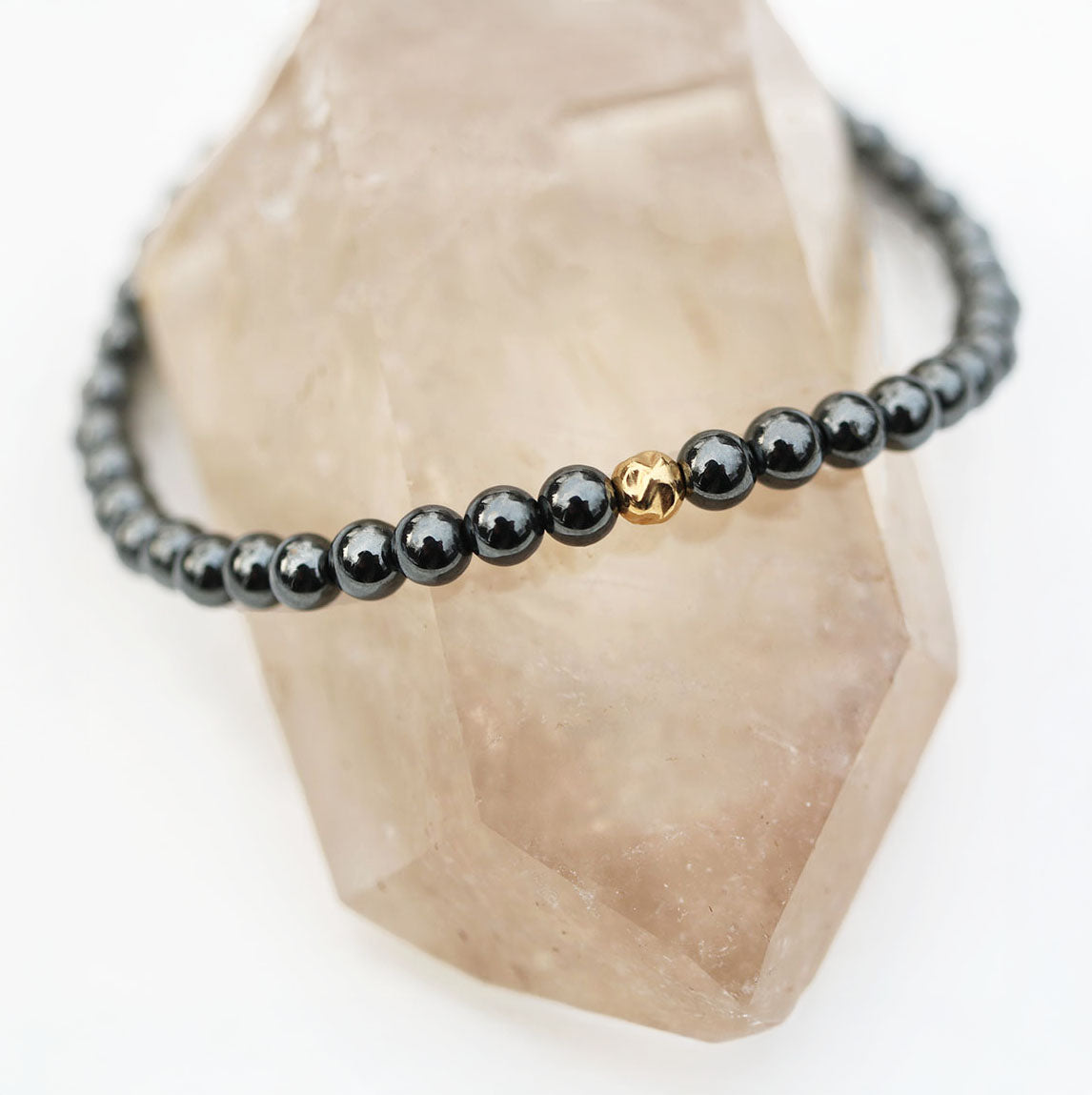 Dainty Clarity Bracelet | Hematite