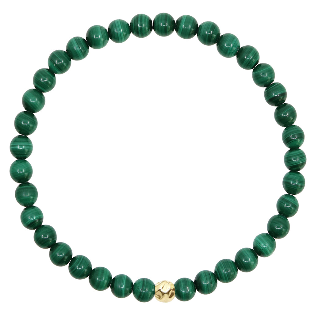 Dainty Acceptance Bracelet | Malachite