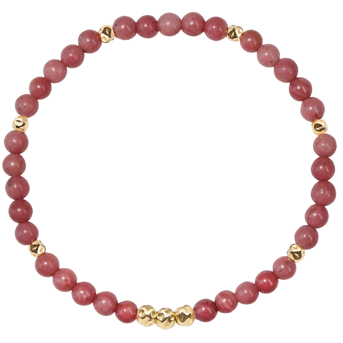 Dainty Forgiveness Luxe Bracelet | Pink Rhodonite