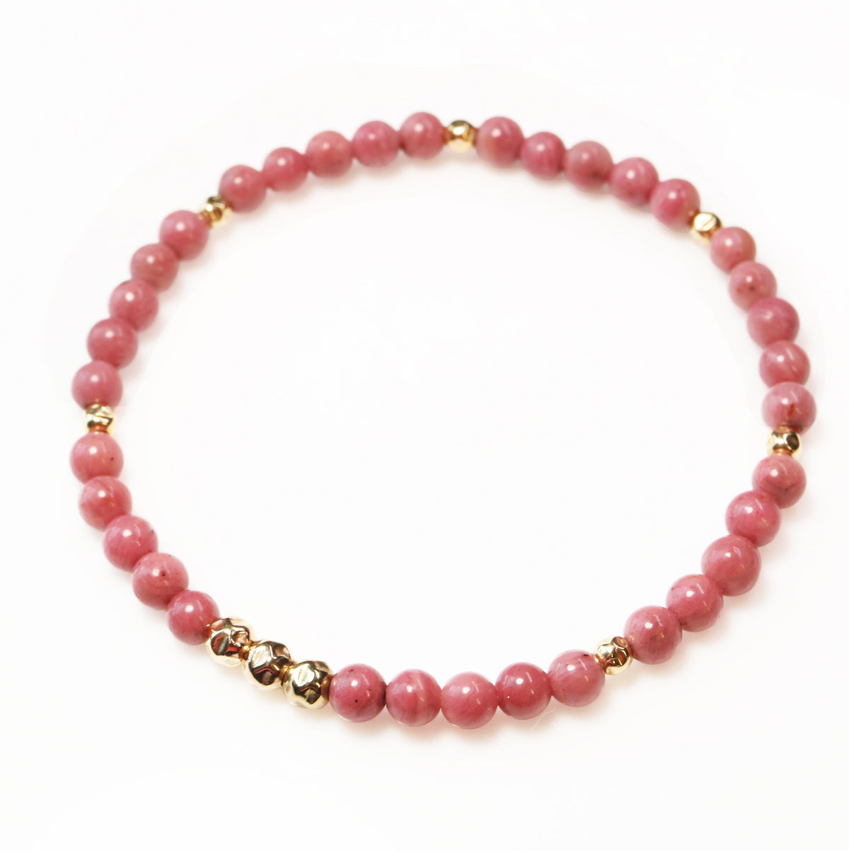 Dainty Forgiveness Luxe Bracelet | Pink Rhodonite