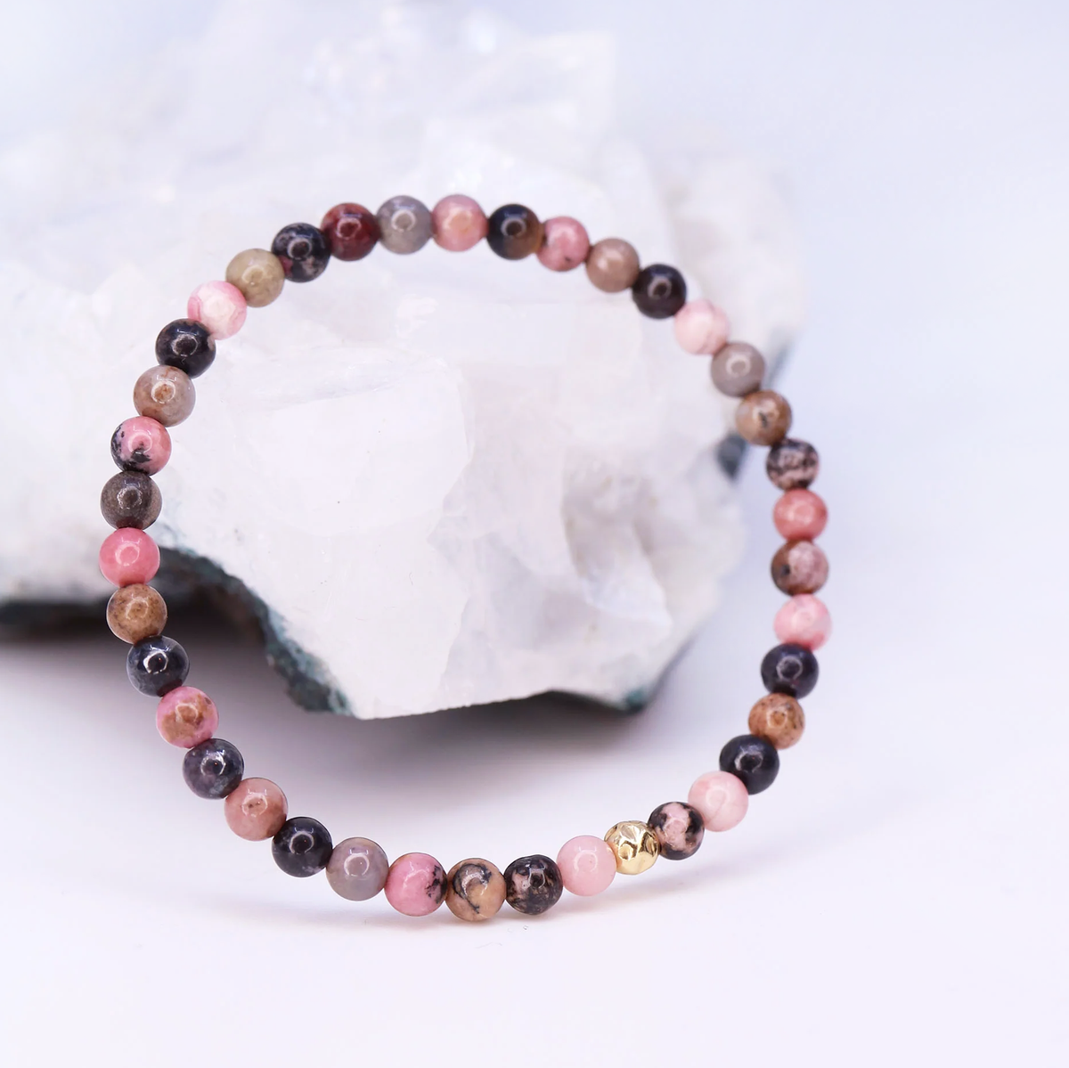Dainty Healer Bracelet | Rhodonite