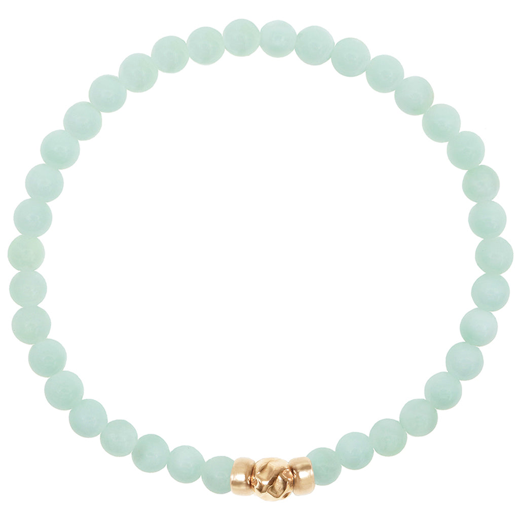 Dainty Empowered Bracelet | Green Moonstone