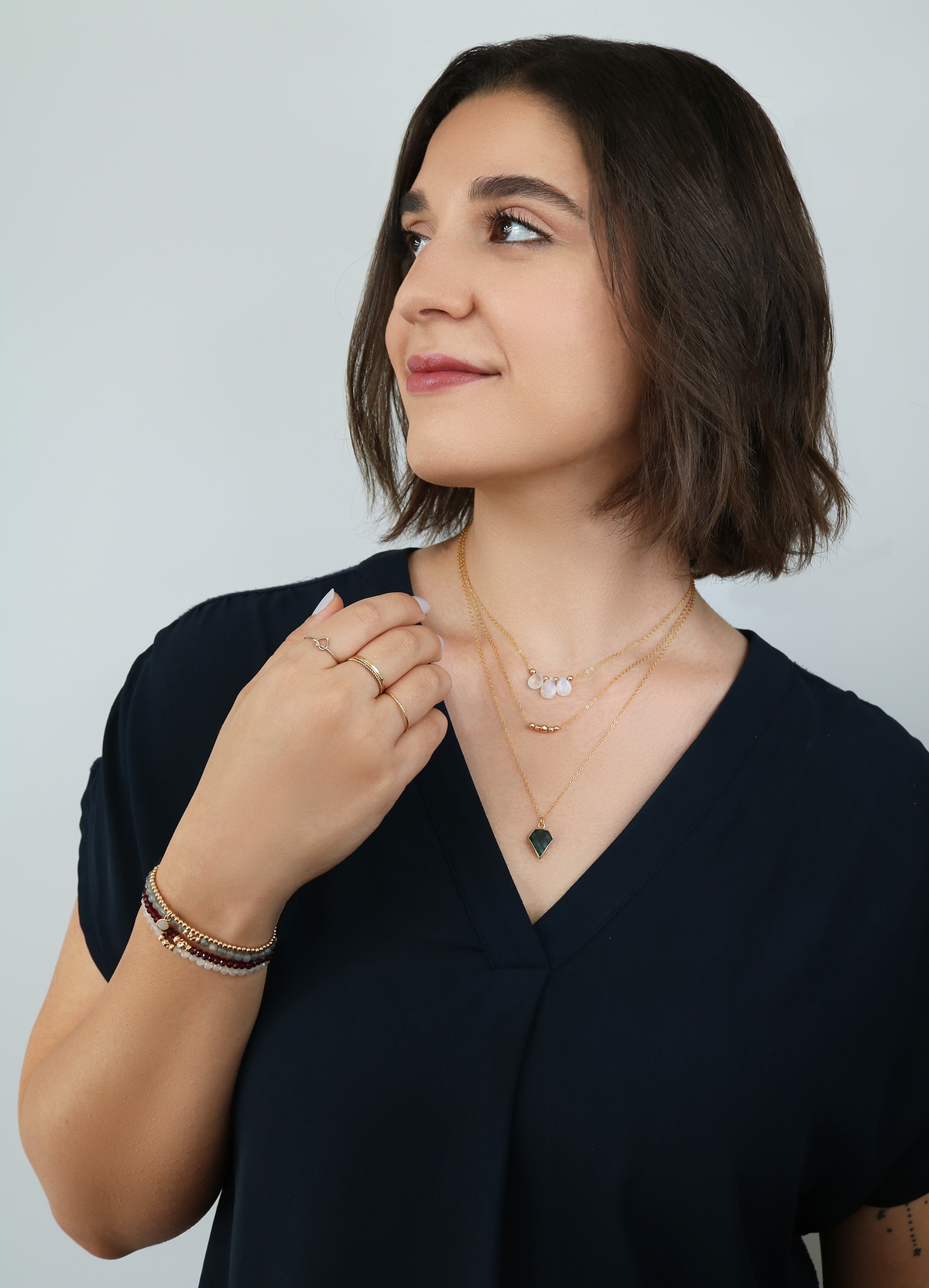 Emerald Shield Necklace