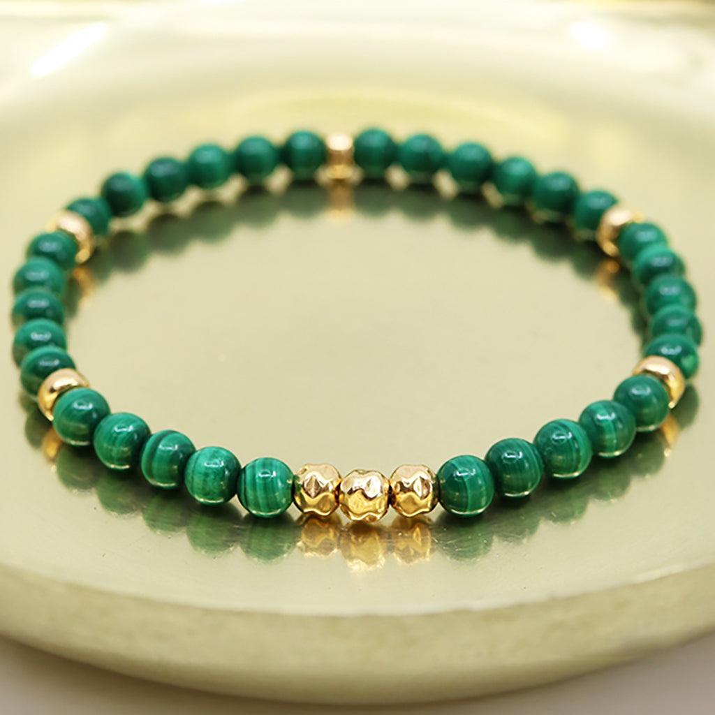 Dainty Acceptance Luxe Bracelet | Malachite