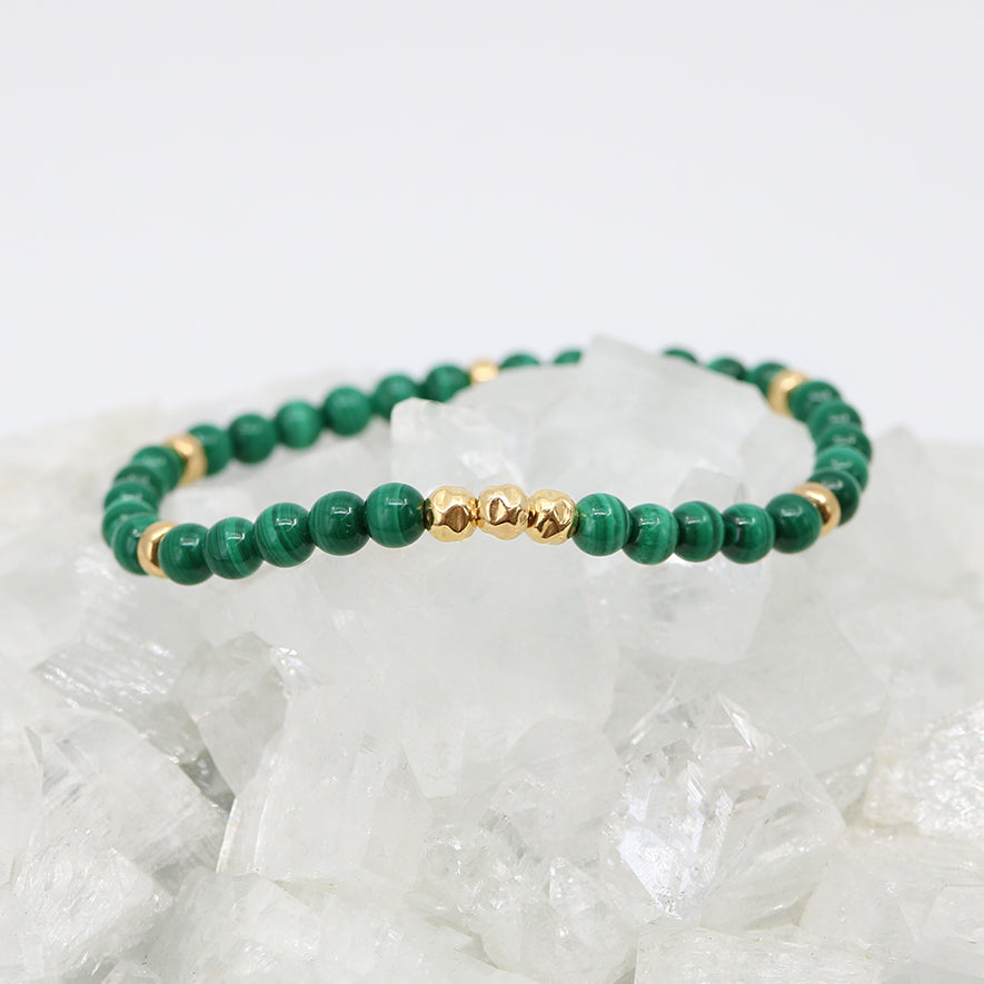 Dainty Acceptance Luxe Bracelet | Malachite