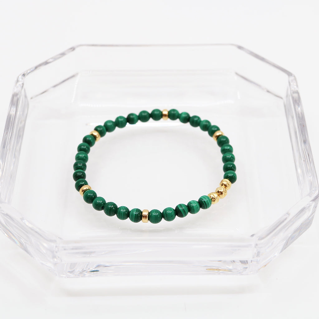 Dainty Acceptance Luxe Bracelet | Malachite