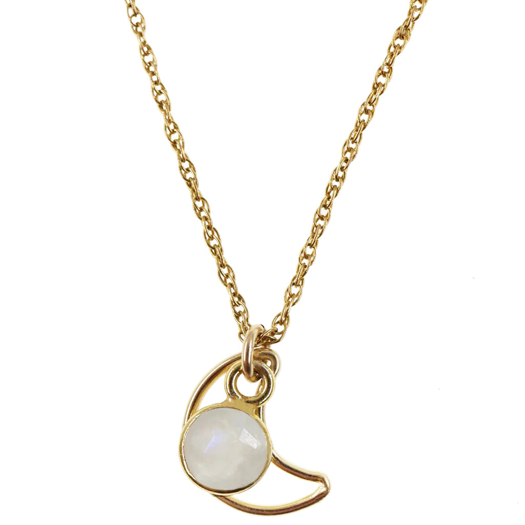 Moonbeam Necklace | Moonstone and Gold