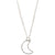 Crescent Moon Necklace | Silver