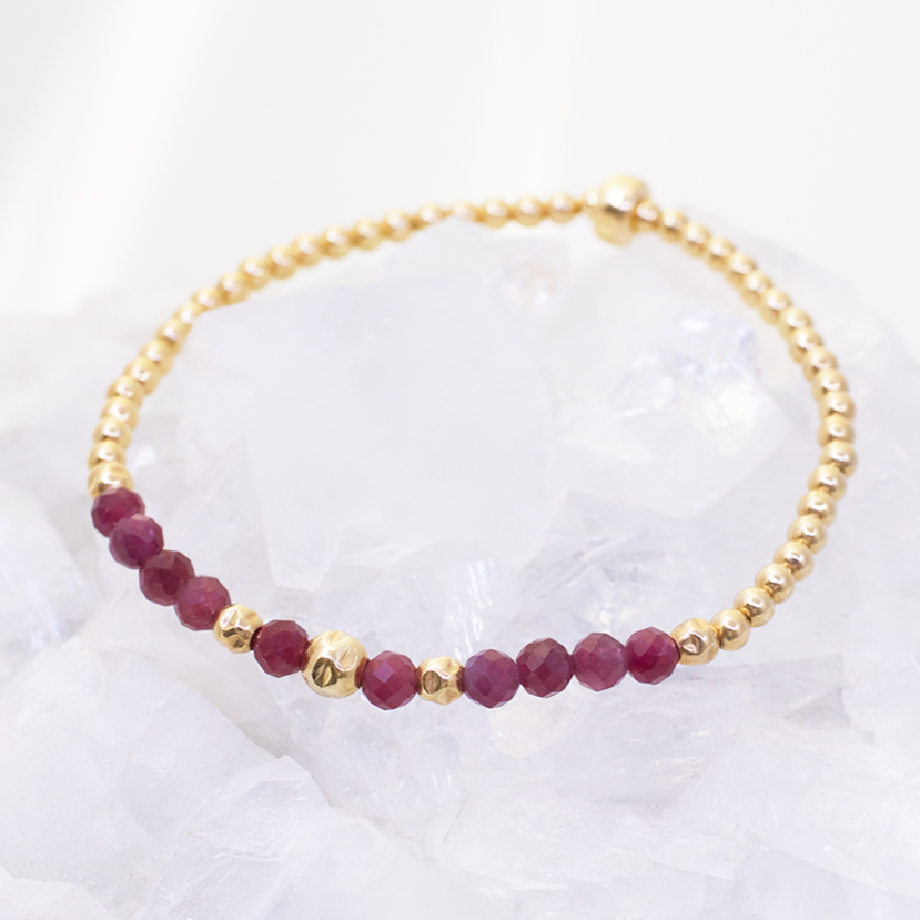 Power Bracelet | Ruby and Gold