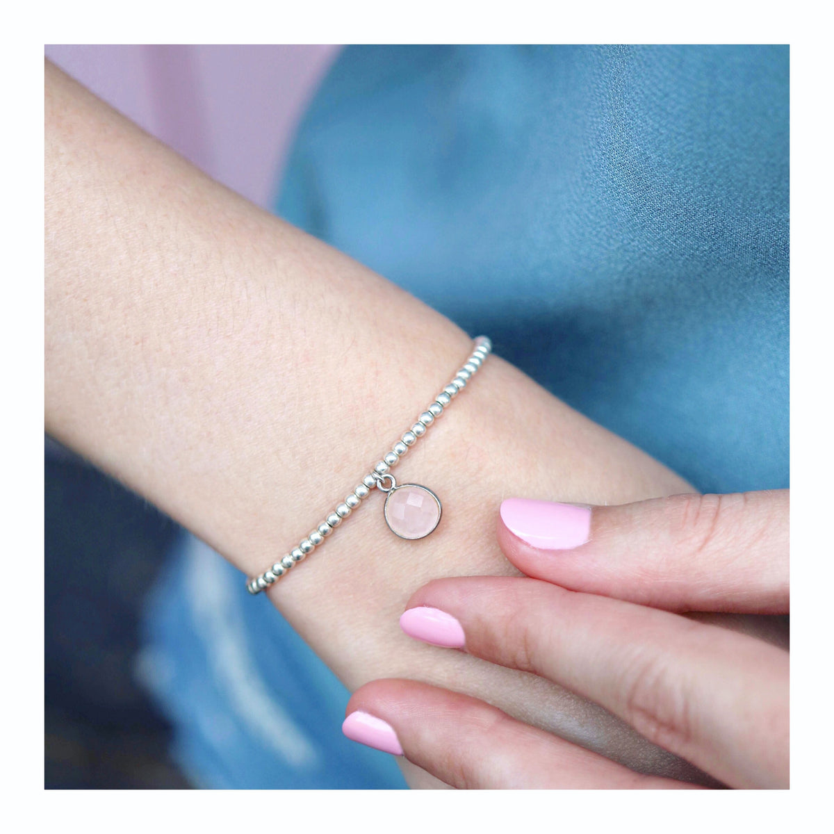 Charmed and Protected Bracelet | Onyx and Silver