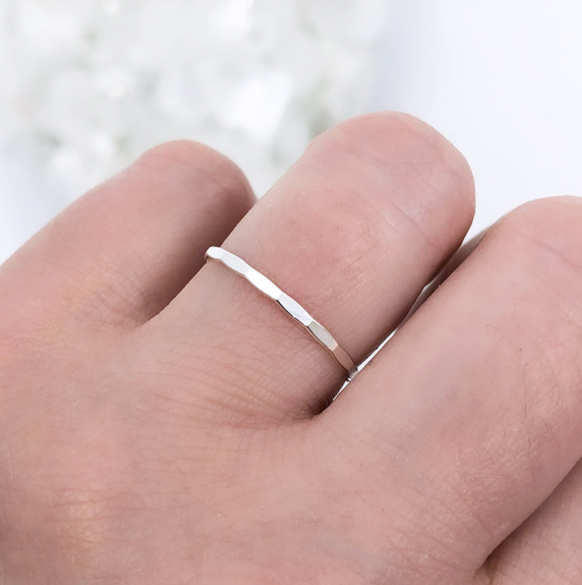 Dainty Silver Ring Trio
